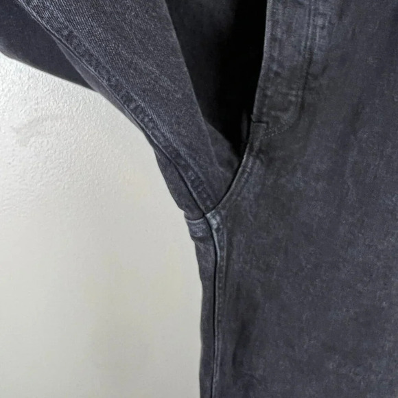 Abercrombie & Fitch Dad High Rise Jeans Size 0/25 Short Black Criss Cross Waist - Picture 6 of 10